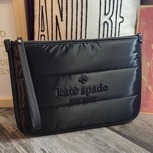Kate Spade Ella puffy wristlet pouch